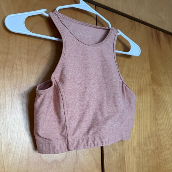Outdoor Voices Space Dye Pink High Neck Sports Bra Tank (sz S) - Picture 2 of 8